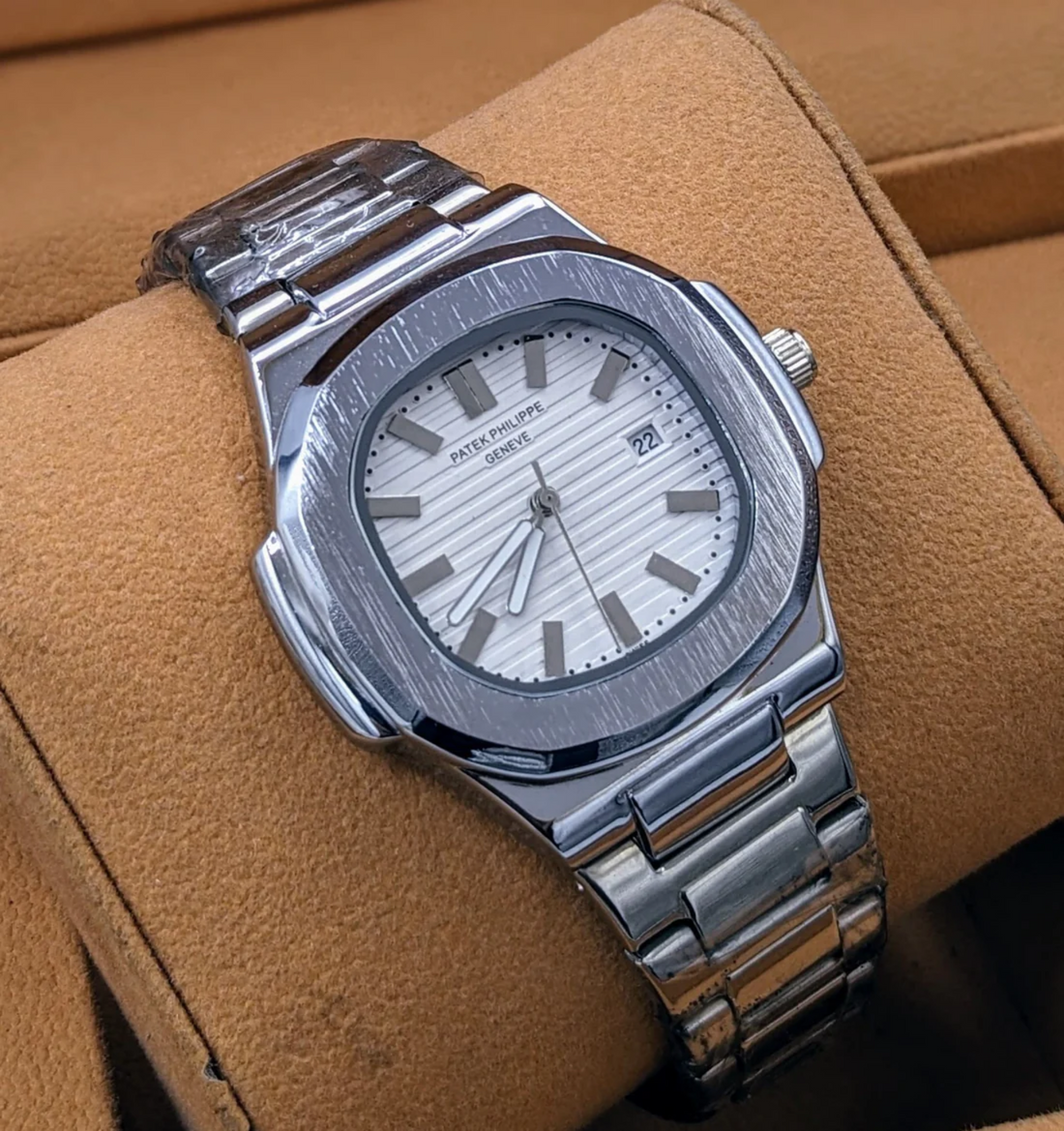 Nautilus Branded Men's Watch - White Dial